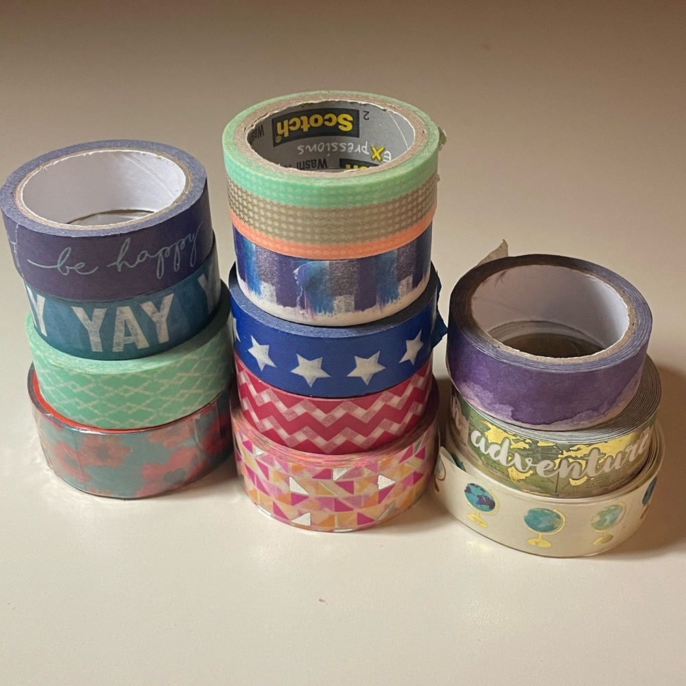 Assortment of washi tape